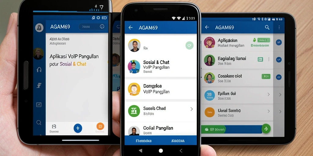 Tampilan antarmuka AGAM69 yang user-friendly untuk VoIP Panggilan.
