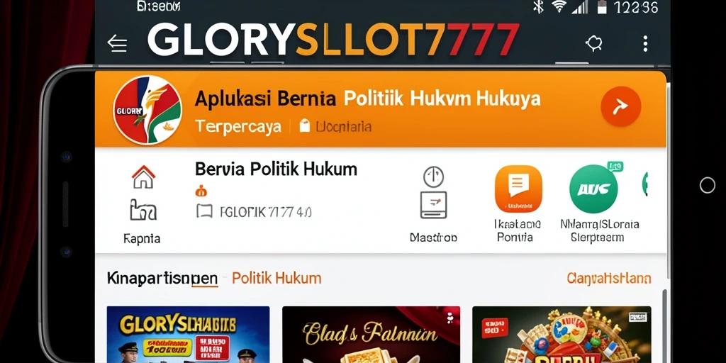 Tampilan antarmuka GLORYSLOT777 yang jelas dan informatif.