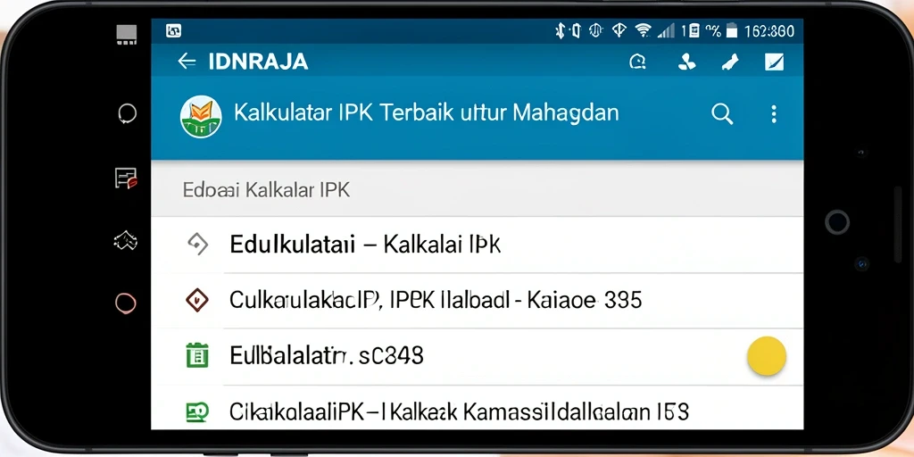 Tampilan antarmuka IDNRAJA yang sederhana dan fungsional.