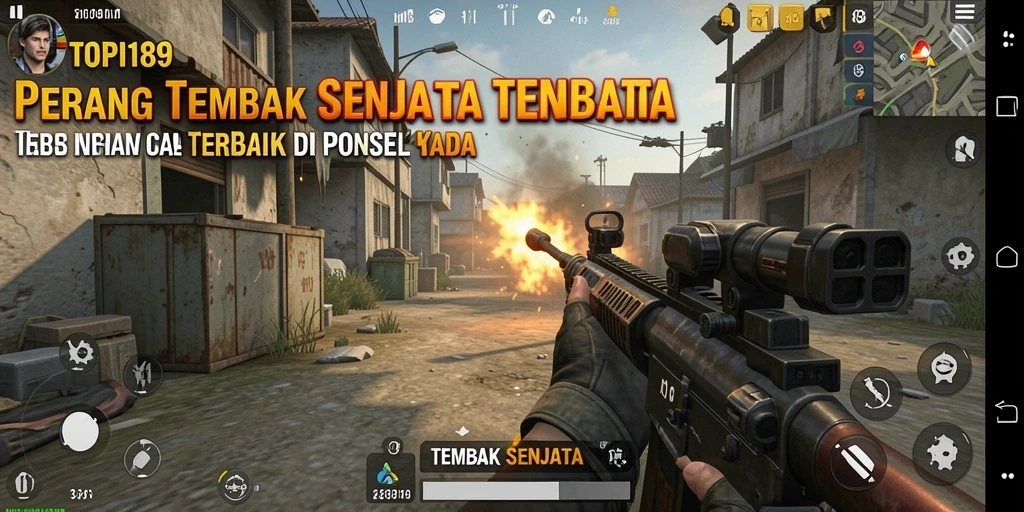 Tampilan antarmuka menarik dari game Tembak Senjata TOPI189.