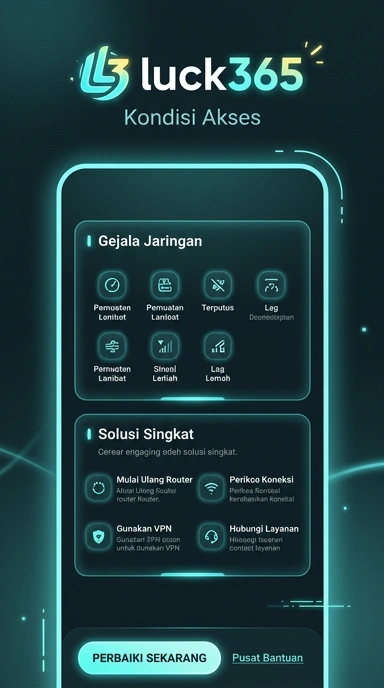Tampilan link alternatif luck365